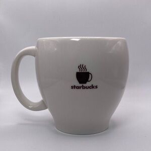 2004 Starbucks Barista Abbey Coffee Mug White And Brown